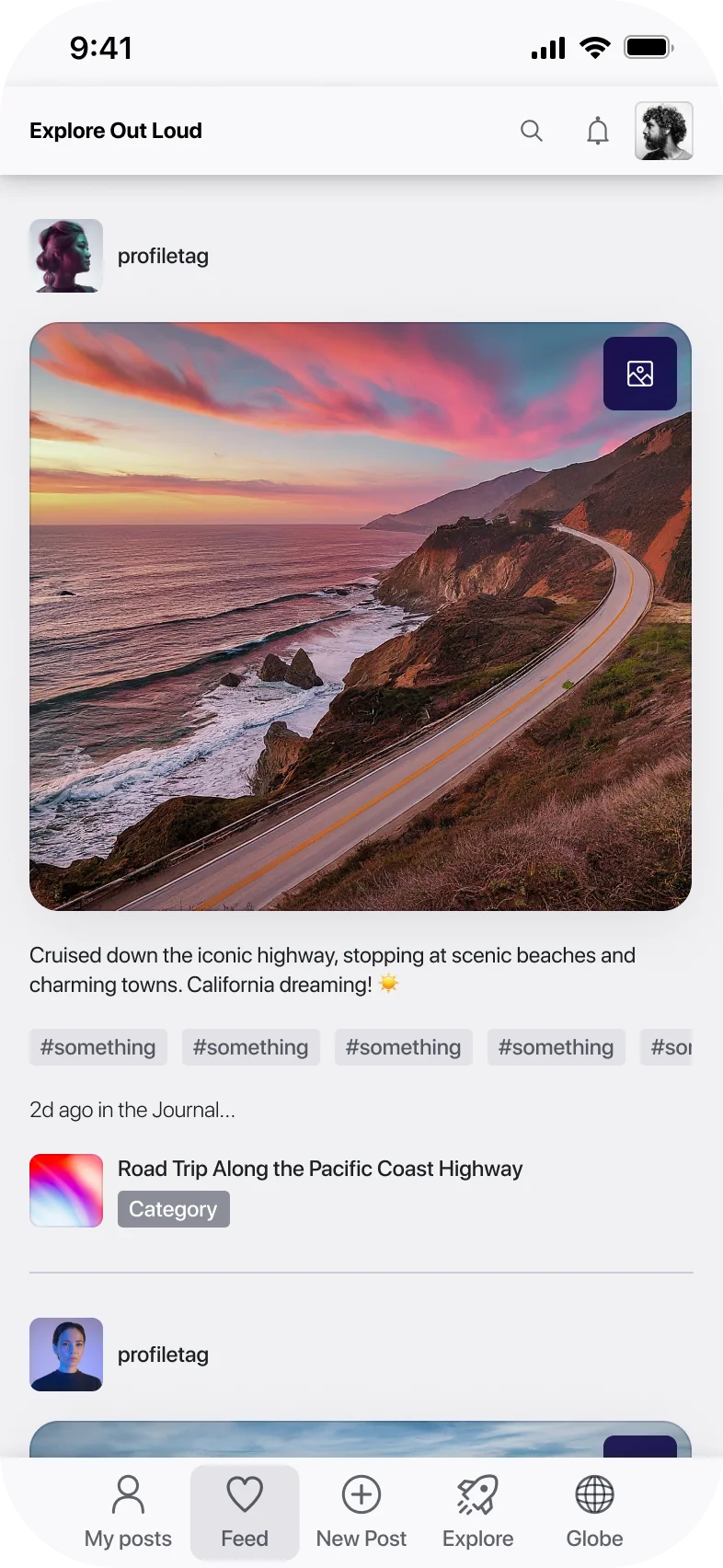 Exploring Out Loud app screen