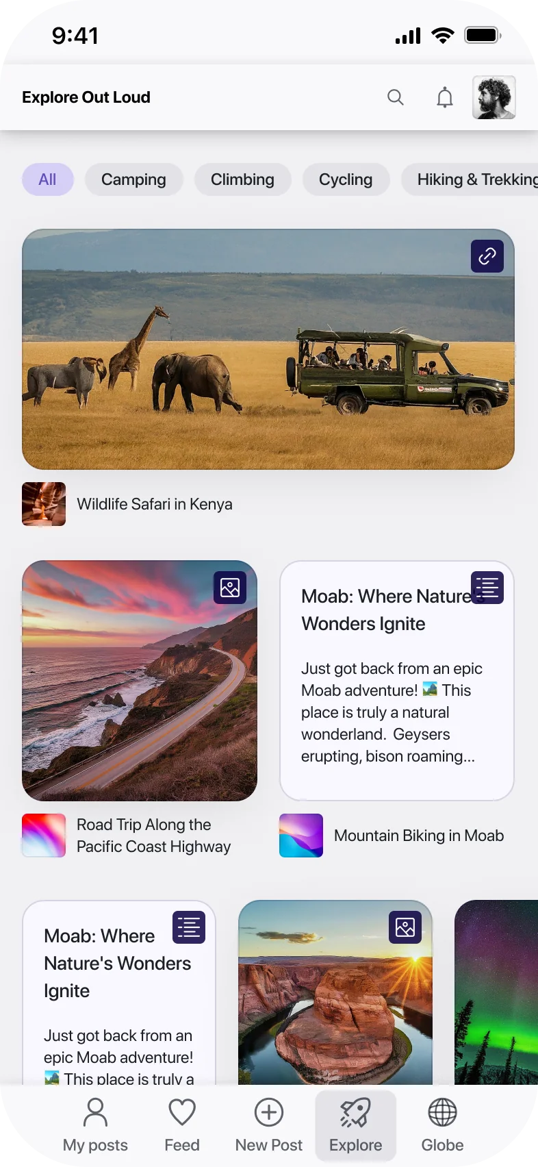 Exploring Out Loud app screen