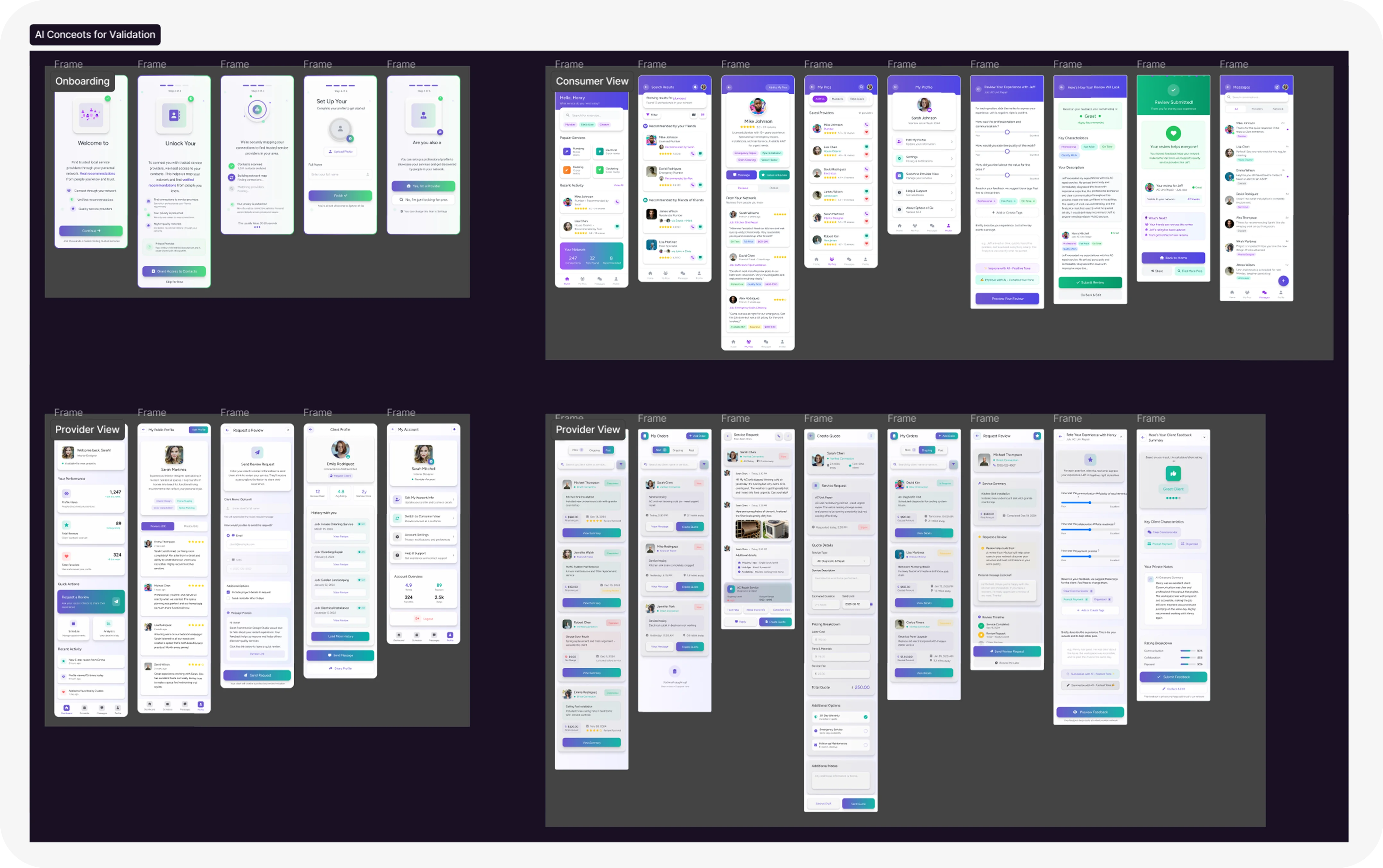 Sphere of Six design exploration screen